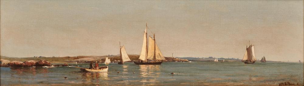 Appraisal: MAURITZ FREDERIK de HAAS Dutch American - Harbor View oil