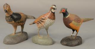 Appraisal: Three Albert J Ditman - hand carved and painted miniature