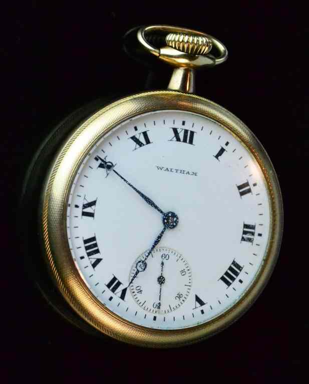 Appraisal: Waltham Open Face Pocket Watch jewel movement serial no white