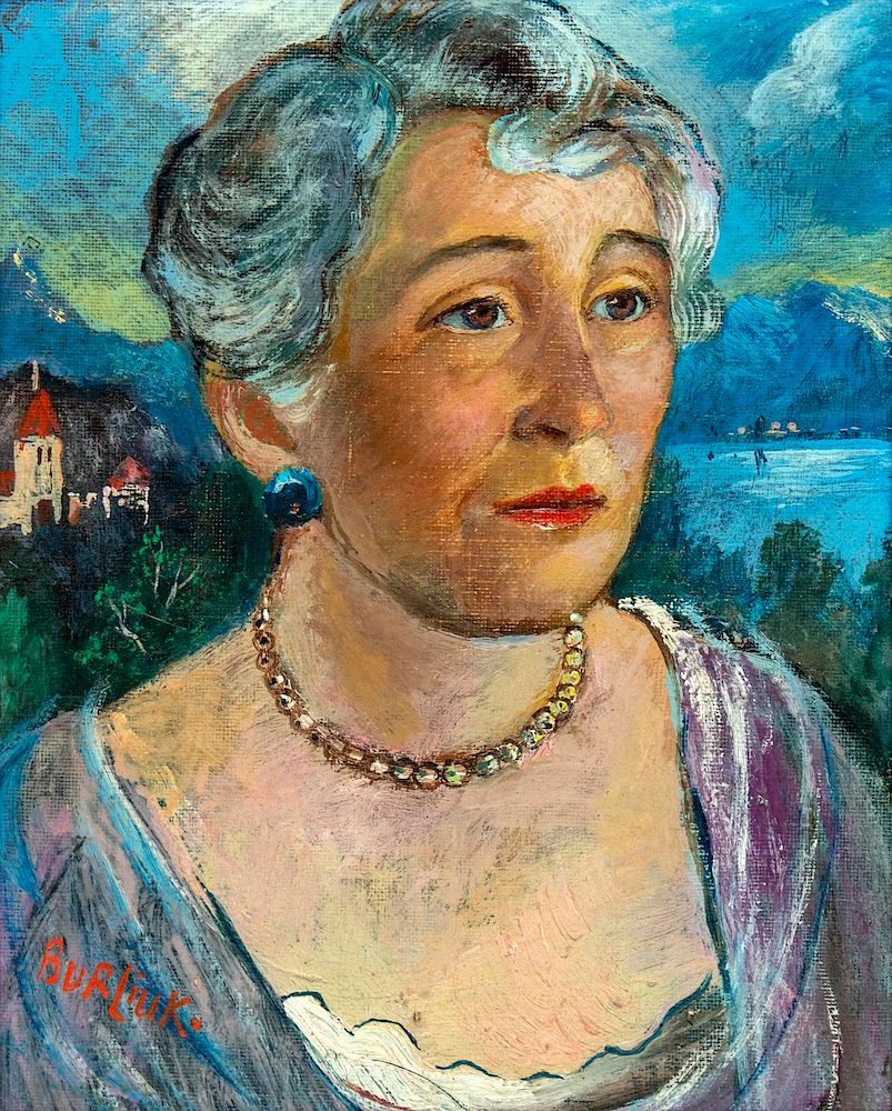 Appraisal: David Burliuk Russian American - Artist's Mother David Burliuk Russian