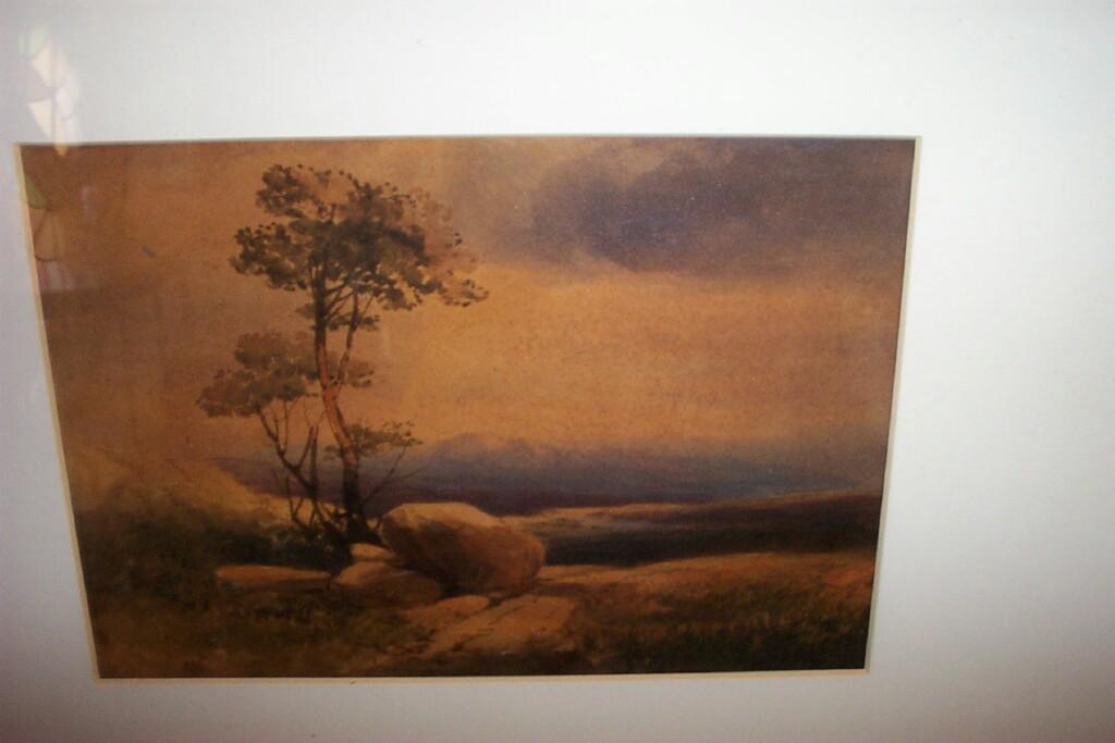 Appraisal: A pair of th century watercolours of landscapes at dusk