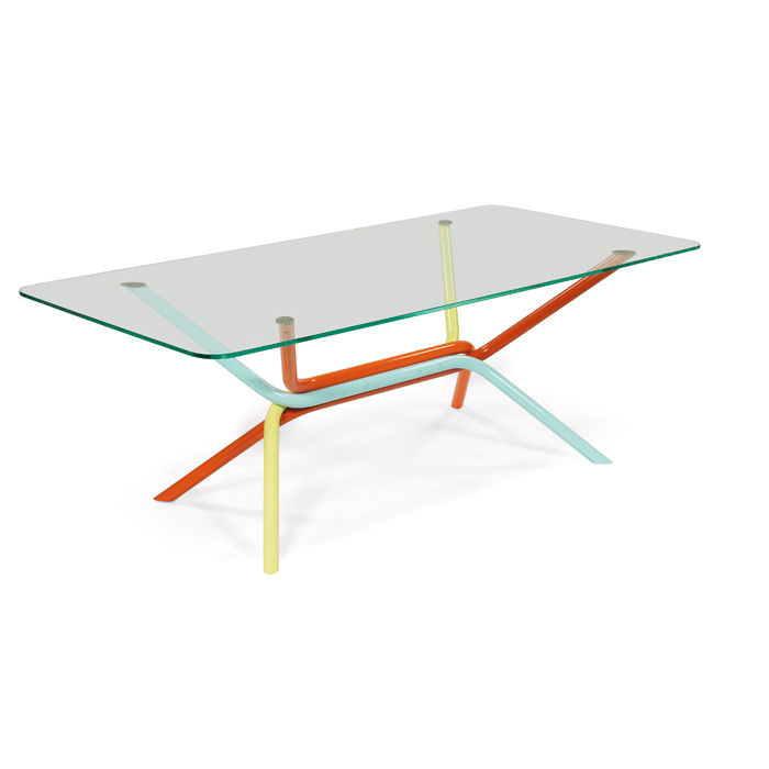 Appraisal: Ross Lovegrove desk table by Knoll original large '' thick