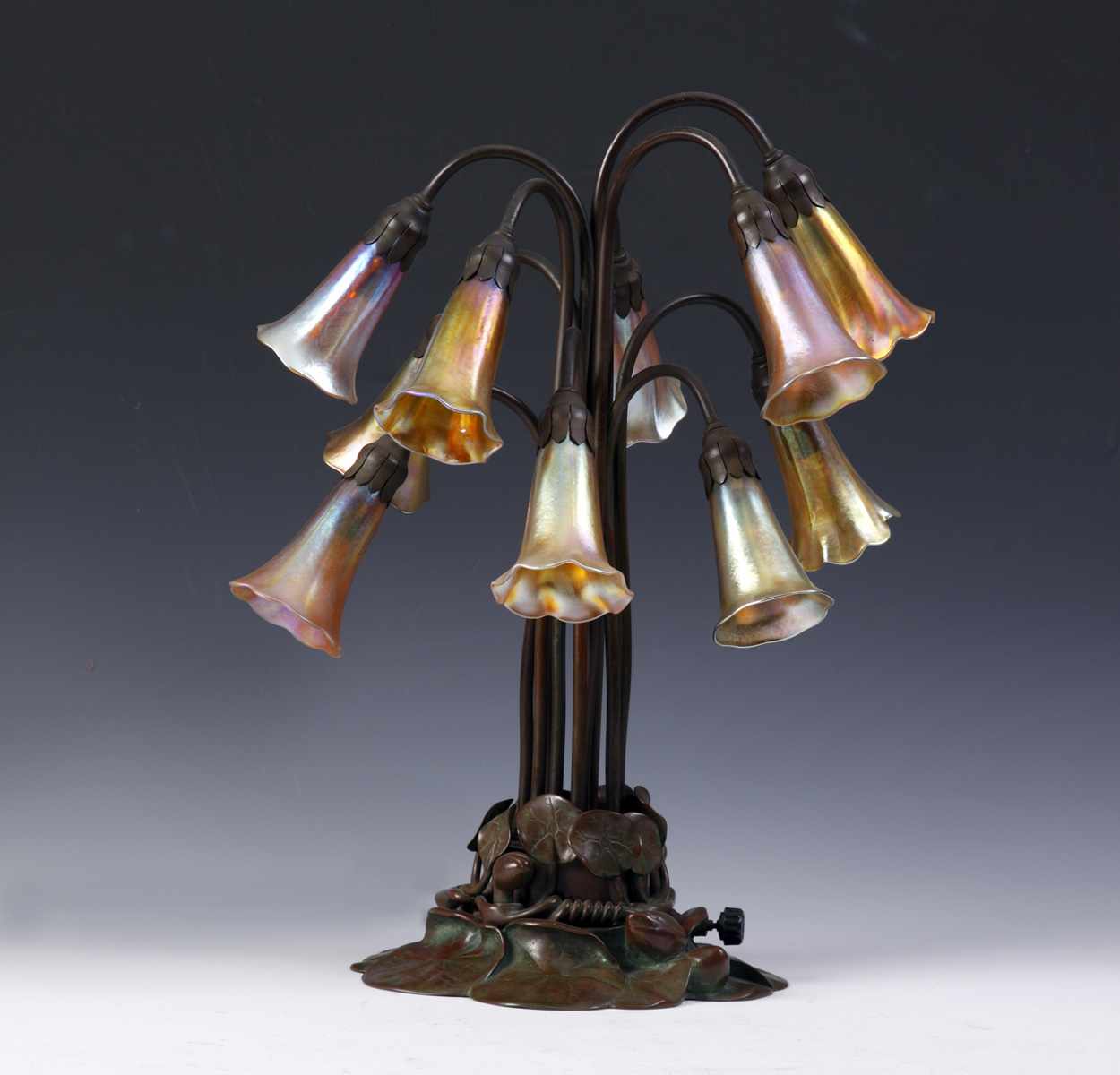 Appraisal: Tiffany Studios New York Light Lily Lamp Tiffany Studios New