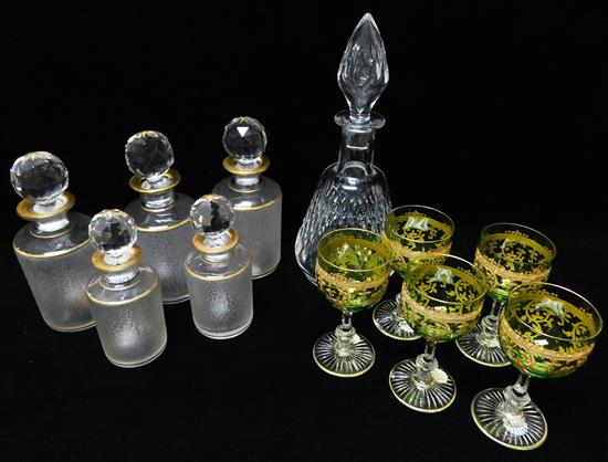 Appraisal: GLASS including Baccarat assortment of cut crystal eleven pieces Baccarat