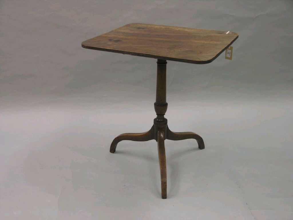 Appraisal: A George III mahogany occasional table rectangular top on urn