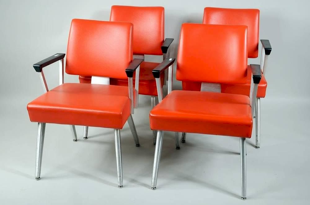 Appraisal: Set Four Modern Good Form Chairs Set four modern chairs