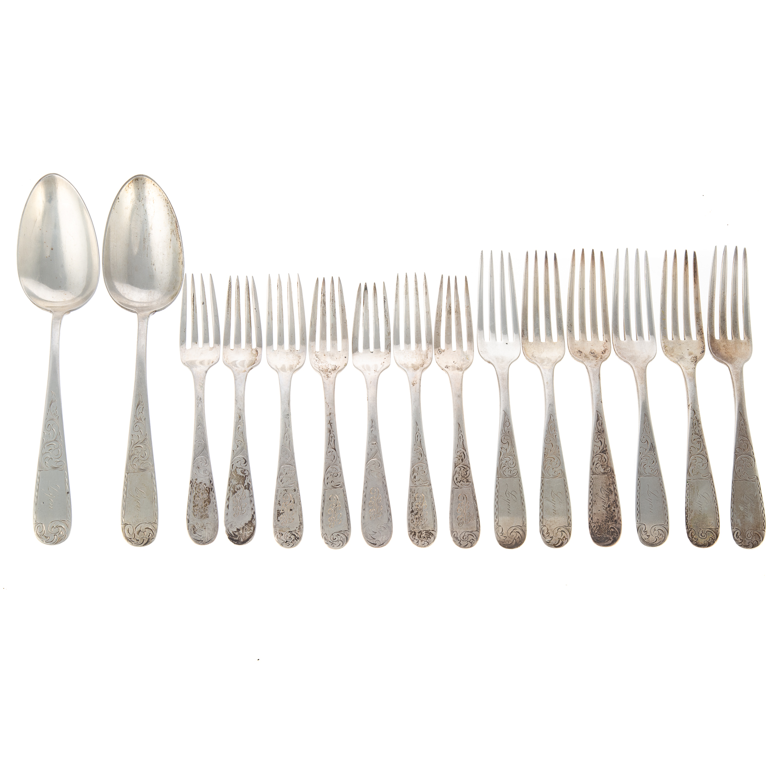 Appraisal: S KIRK SON COIN SILVER MAYFLOWER FLATWARE - mark for