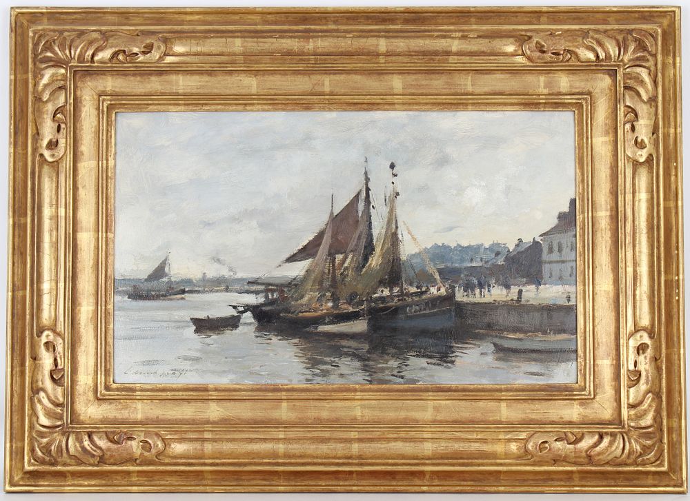 Appraisal: Edward Brian Seago - Honfleur Harbor Edward Brian Seago -