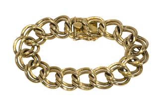 Appraisal: k yellow gold bracelet k yellow gold bracelet the textured