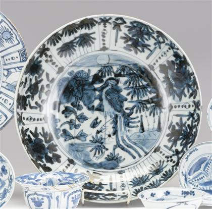 Appraisal: Chinese Ming blue and white charger late ming dynasty Of