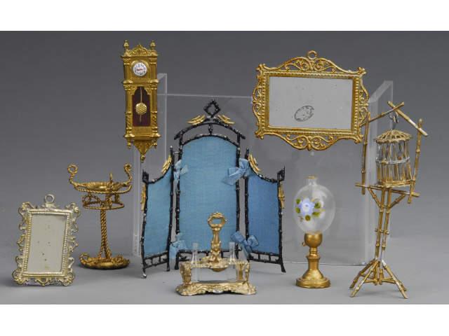 Appraisal: Lot of Ormolu and Gilt Metal Accessories MN Small ormolu