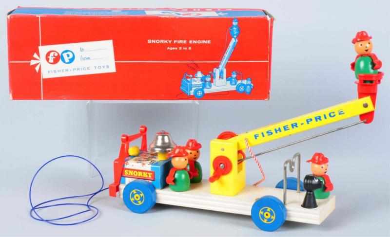 Appraisal: Fisher Price No Snorky Fire Engine Toy American Paper on