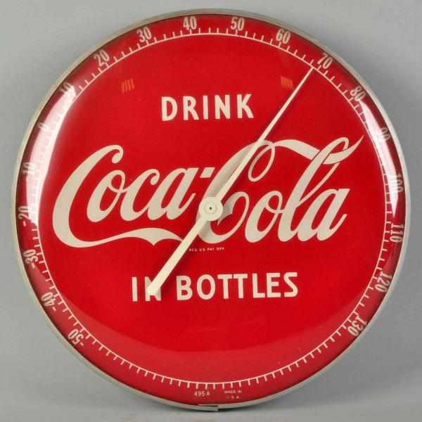 Appraisal: Coca-Cola Dial Thermometer s Nice bottles version with only light