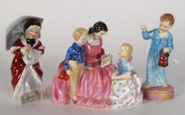 Appraisal: Group of Three Royal Doulton porcelain figures including Wee Willie