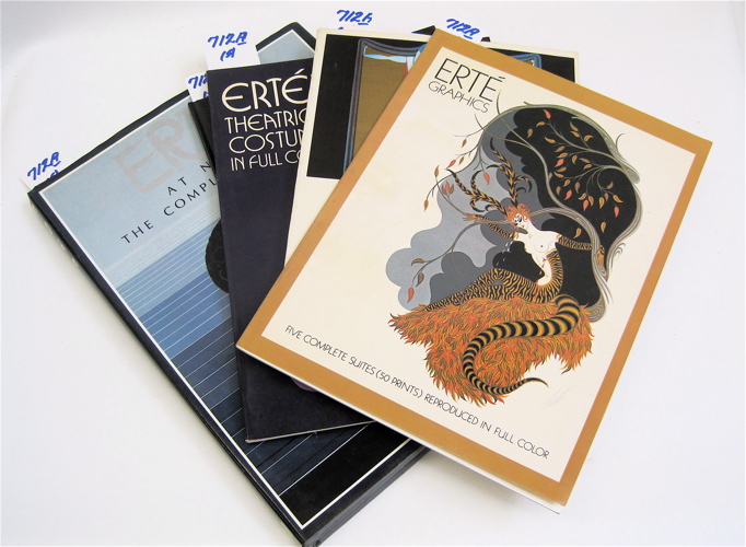 Appraisal: FIVE COLLECTIBLE BOOKS ABOUT ERTE AND ART DECO Erte at