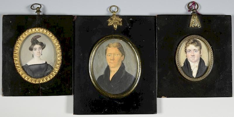 Appraisal: Miniature Portraits inc signed lady miniature portraits all likely European