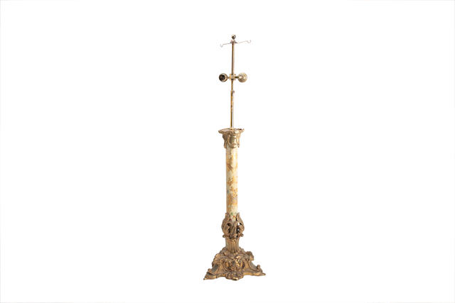 Appraisal: An early th brass electric lamp With adjustable stem fitted