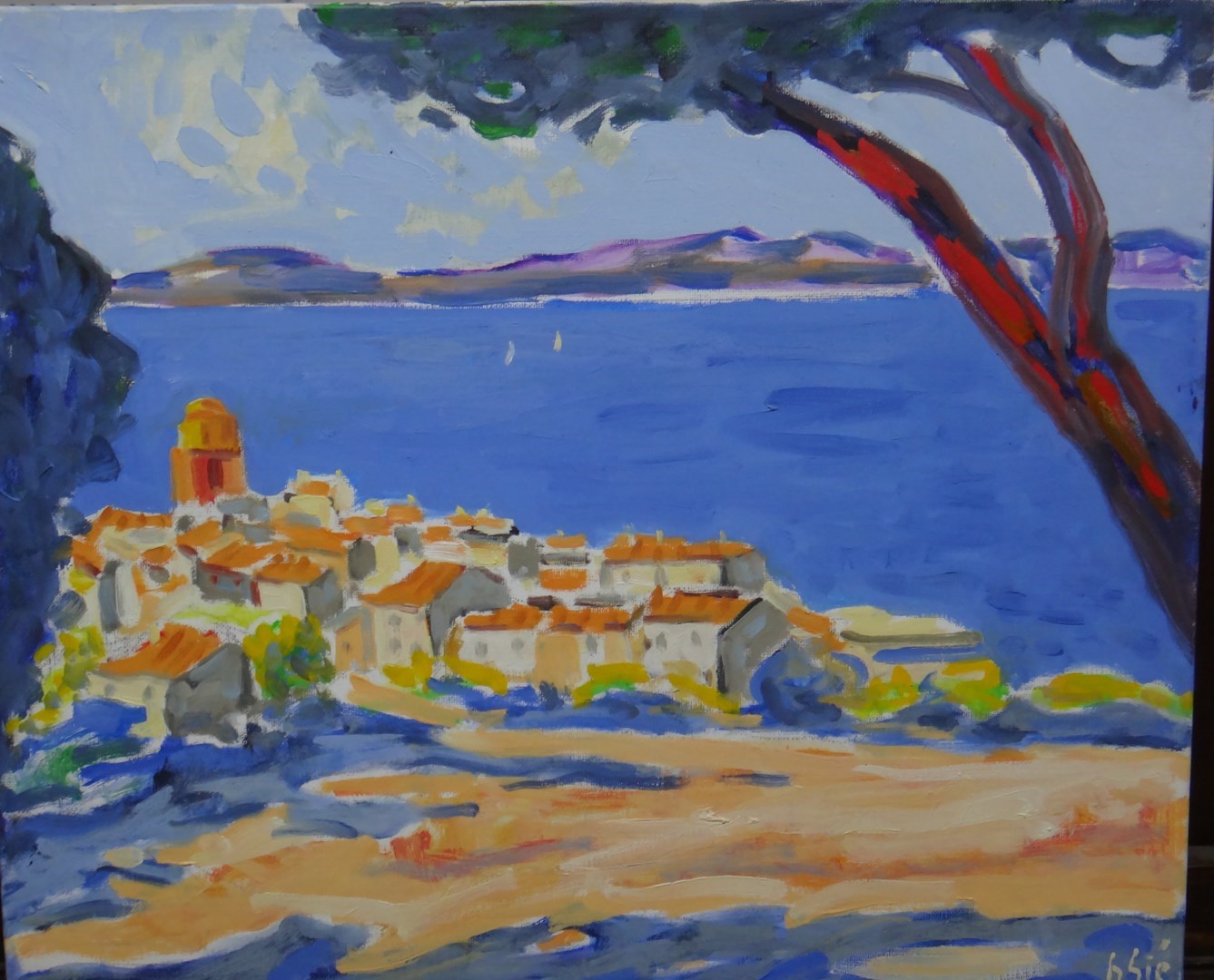 Appraisal: Henri Sie b St Tropez oil on canvas signed unframed