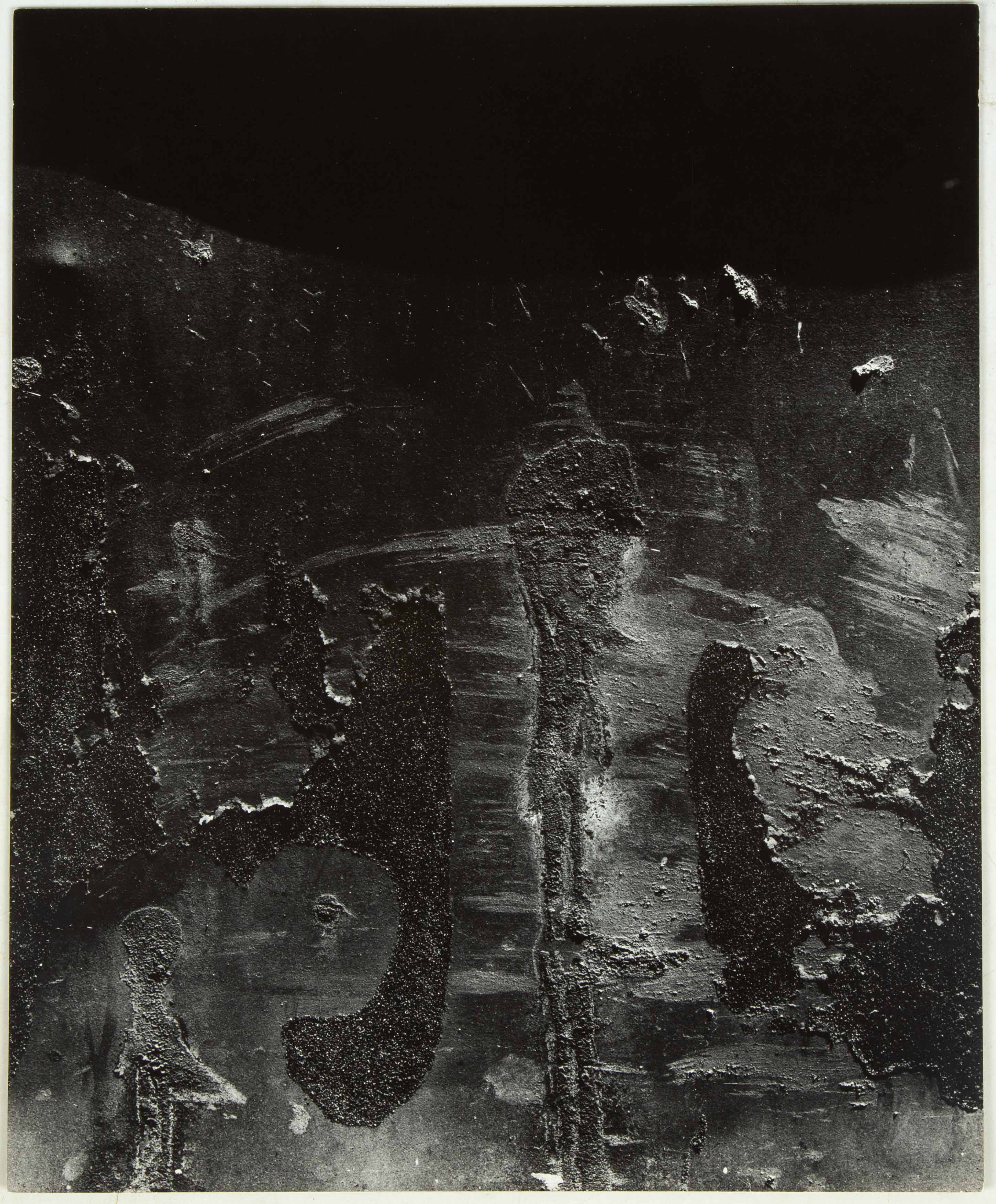 Appraisal: AARON SISKIND AMERICAN - ABSTRACT Gelatin silver on cardstock Signed