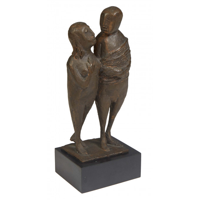 Appraisal: Clivia Calder Morrison - A Standing Couple th c patinated