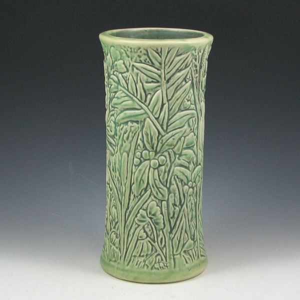 Appraisal: Weller Marvo vase in matte green Unmarked Mint tall by