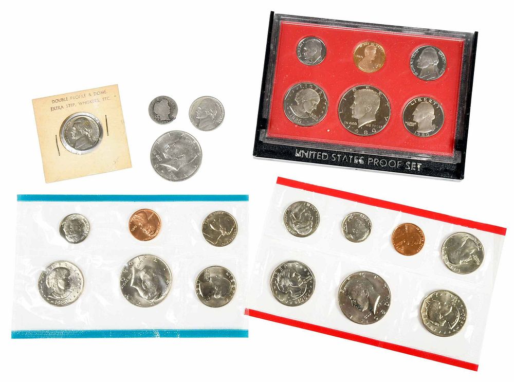 Appraisal: Assorted Coins and Coin Sets four Roosevelt silver dime sets