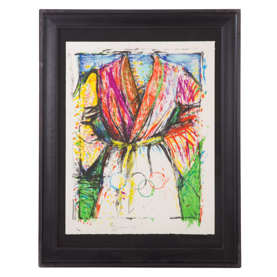 Appraisal: Jim Dine Olympic Robe color lithograph American b From the