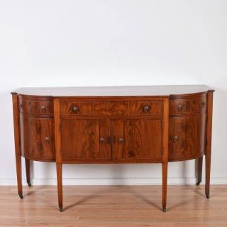 Appraisal: American Federal mahogany inlaid sideboard th th c bears hand-written