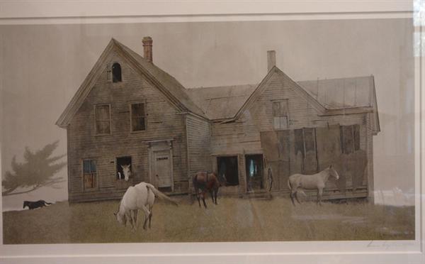 Appraisal: Andrew Wyeth American b signed and numbered color print Open