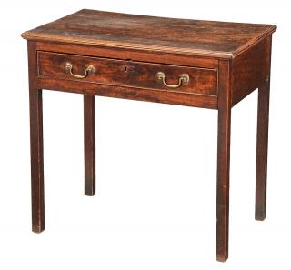 Appraisal: Chippendale Mahogany Dressing Table British late th century single dovetailed