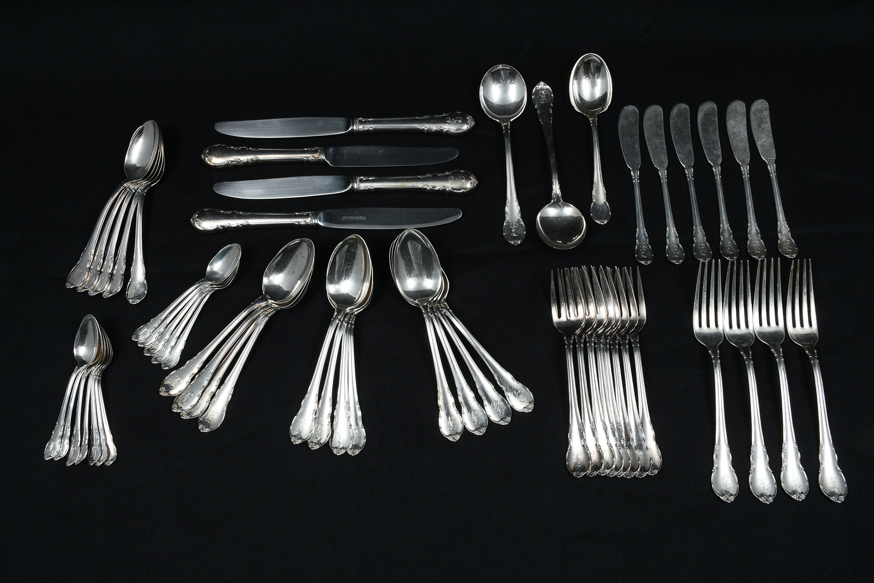 Appraisal: PC LUNT ''MODERN VICTORIAN'' STERLING FLATWARE Approx Approx Troy ounces