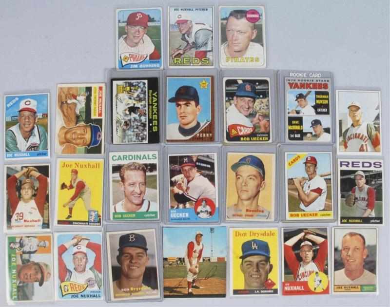 Appraisal: Lot of Topps Baseball Cards Description Includes Joe Nuxhall two