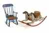 Appraisal: TH C PCS NURSERY FURNITURE - Including Rocking Horse consisting