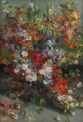 Appraisal: Josef Konecny Czech Republic - Floral still life Oil on