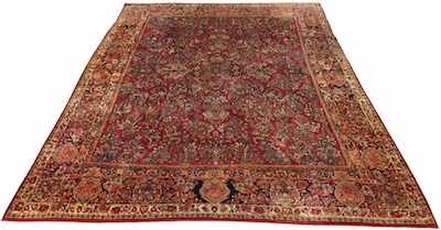 Appraisal: A Large Red Sarouk Estate Carpet Apprx '- x '-