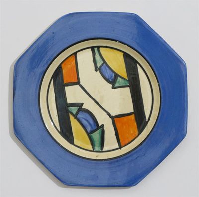 Appraisal: Diamonds' a Clarice Cliff Bizarre side plate painted in colours