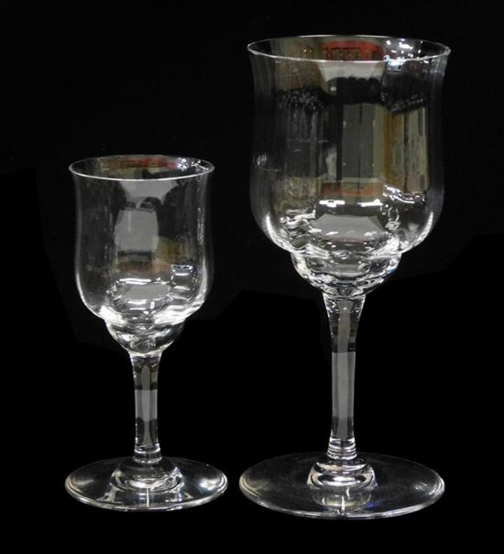 Appraisal: GLASS Baccarat stemware Capri pattern with subtle ridged design and