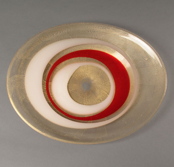 Appraisal: AVEM designed by Ansolo Fuga Fasce Murrine decorated clear with