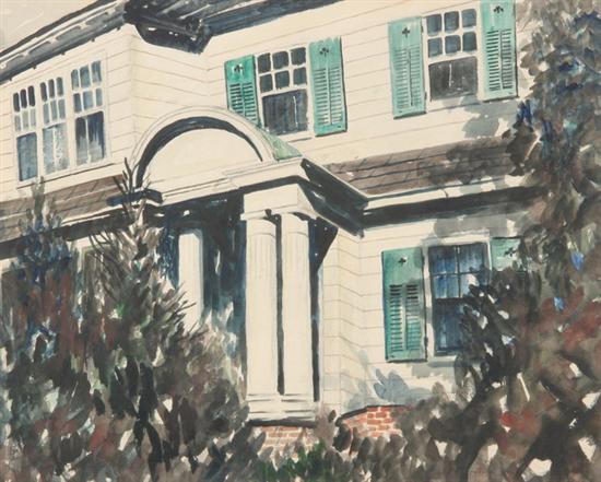 Appraisal: JOHN GRABACH American - MY HOME signed lower right Watercolor