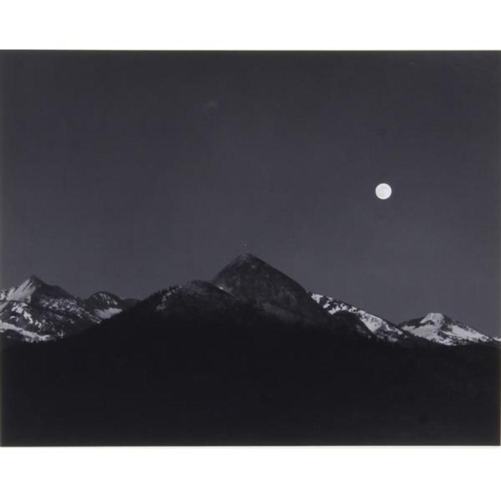 Appraisal: ANSEL ADAMS AMERICAN - MOONRISE FROM GLACIER POINT YOSEMITE NATIONAL