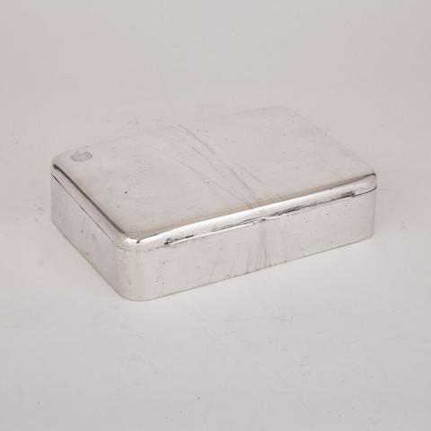 Appraisal: Hungarian Silver Rectangular Cigar Box Antal Bachruch th century width