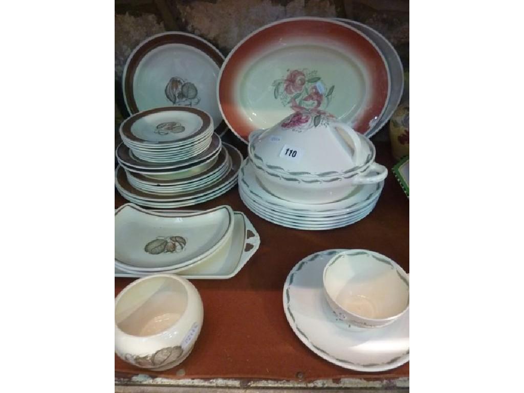 Appraisal: A quantity of Susie Cooper dinnerwares in the Hazelwood pattern