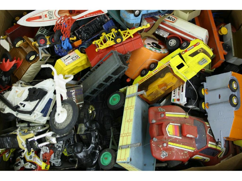 Appraisal: Large collection of diecast toys to include cars boats motor