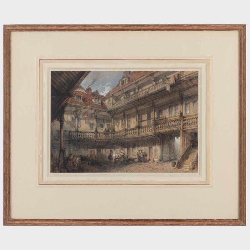 Appraisal: T C Dibden - The Old Oxford Arms Inn Watercolor