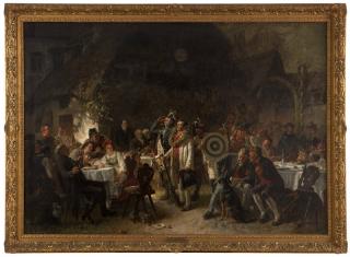 Appraisal: Conrad Beckmann ''The Champion'' celebrating figures signed and dated lower