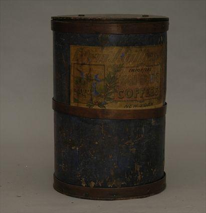 Appraisal: Large Wooden Coffee Container