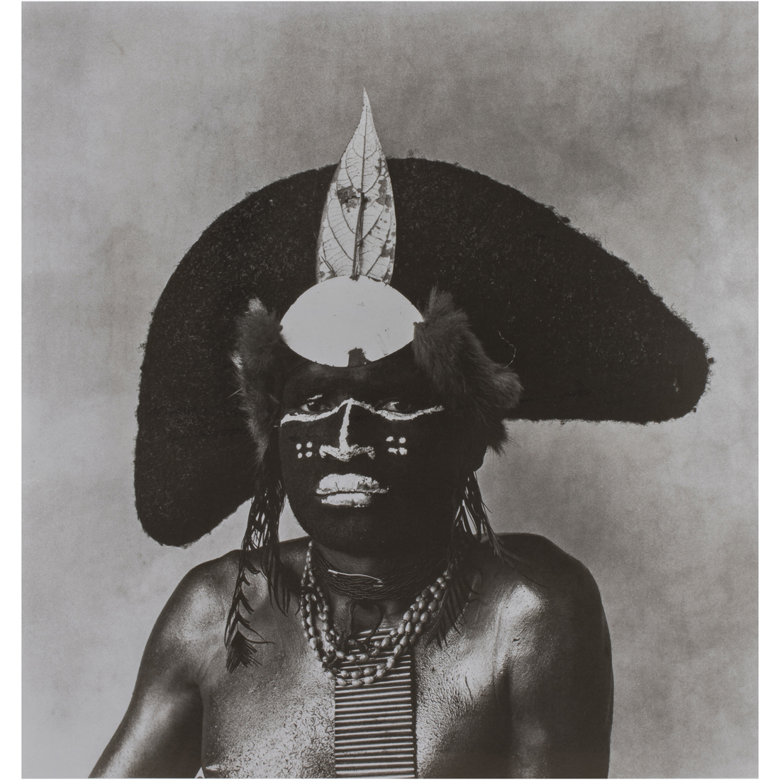 Appraisal: Irving Penn American - Enga Warrior digital print later reprint