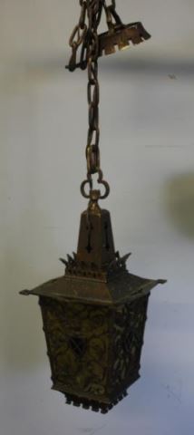 Appraisal: Arts and Crafts Iron Chandelier From a Scarsdale NY estate