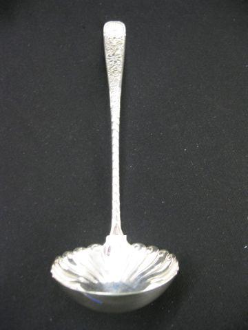 Appraisal: Victorian Silverplate Soup Ladle Assyrian Head by International long excellent