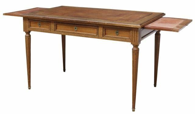 Appraisal: French Louis XVI style mahogany writing desk early th c